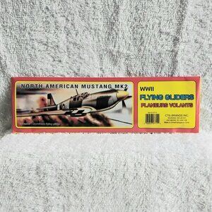 Sealed 3/$20 WWII Flying North American Mustang MK2 Glider by CTG Brands Inc.!!